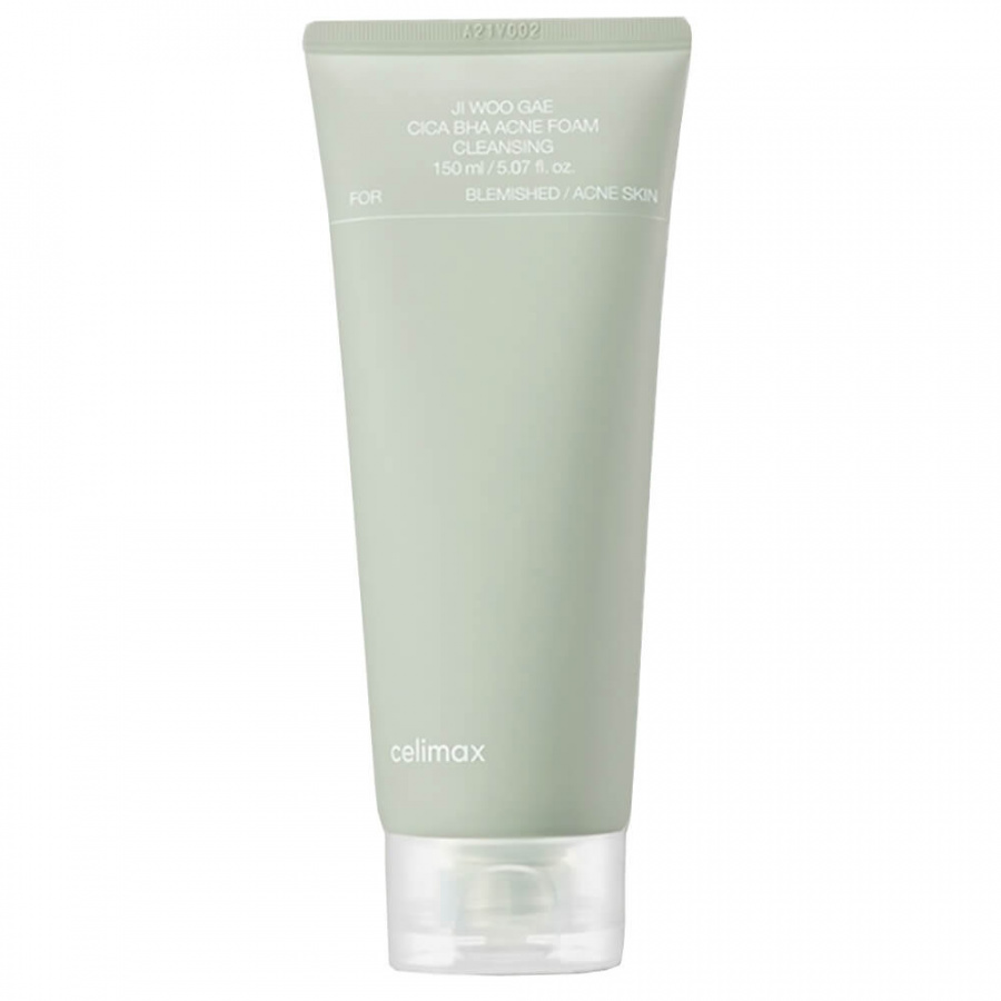 Пенка с BHA-кислотой и центеллой Ji Woo Gae Cica BHA Acne Foam Cleansing 150мл CELIMAX фото 1