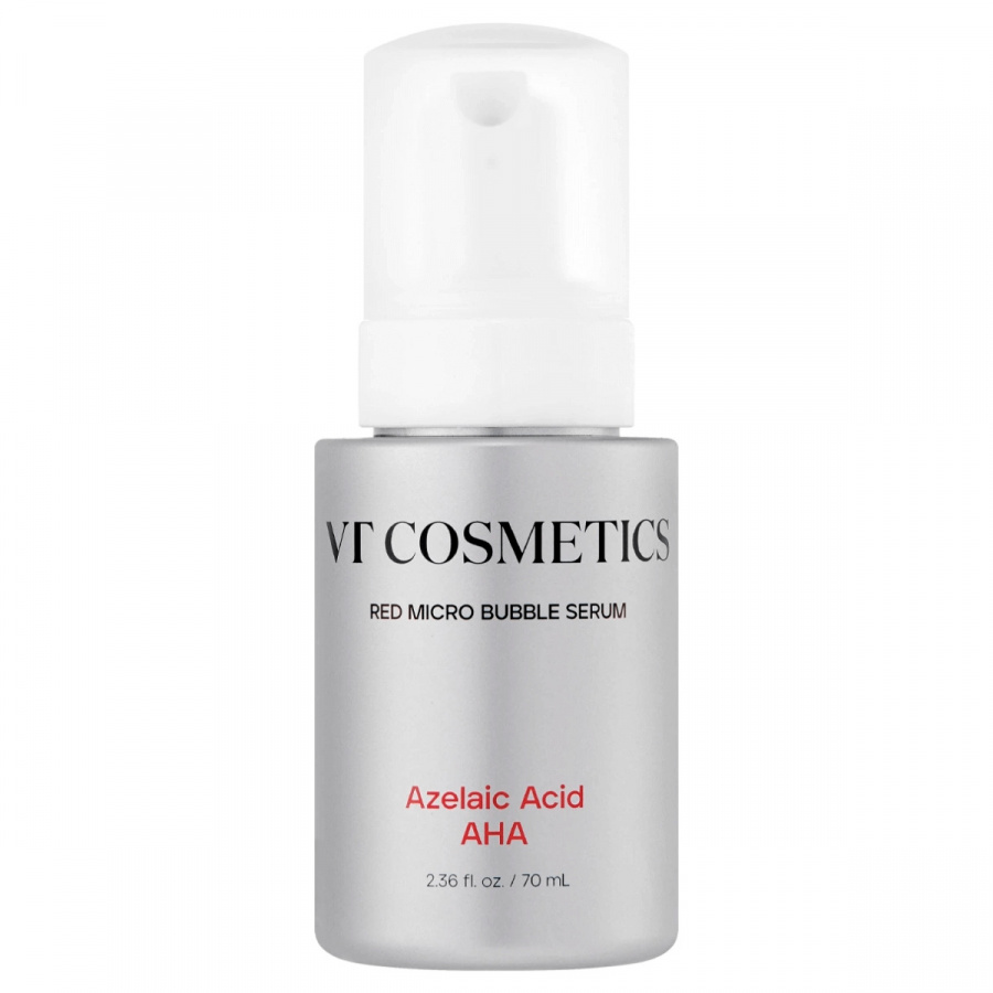 Пузырьковая сыворотка с азелаиновой кислотой Az AHA Red Micro Bubble Serum 70мл VT COSMETICS фото 1
