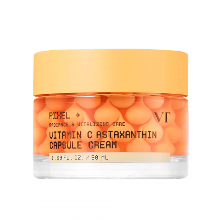 Осветляющий капсульный крем с астаксантином Vitamin C Astaxanthin Capsule Cream 50мл VT COSMETICS фото 1