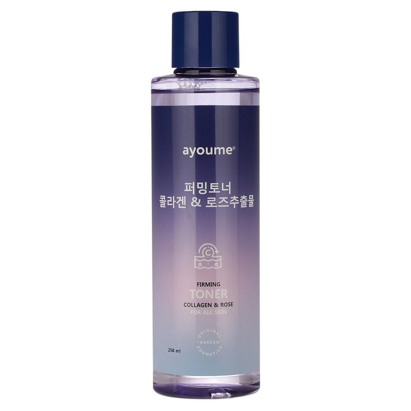 Тонер с экстрактом коллагена и розы Firming Toner Collagen & Rose 250мл AYOUME фото 1