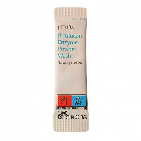 Энзимная пудра с бета-глюканом Enzyme Powder Wash Pouch 1гр PETTITFEE фото 1