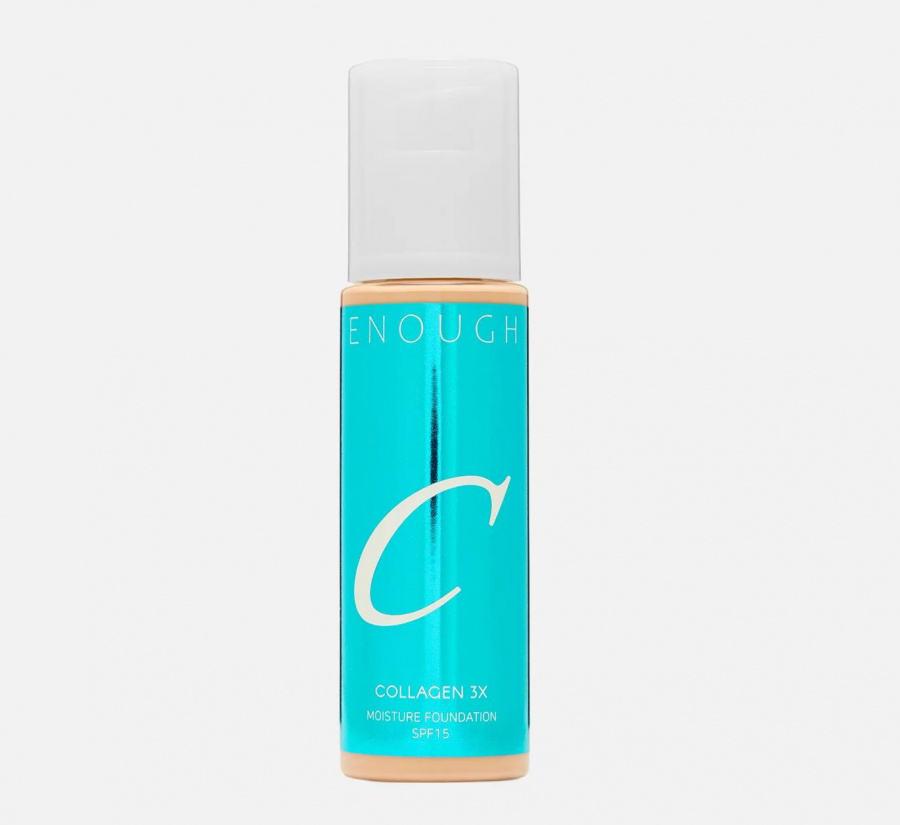 Увлажняющий тональный крем с коллагеном тон 10 Collagen 3X Moisture Foundation SPF15 100мл ENOUGH фото 1