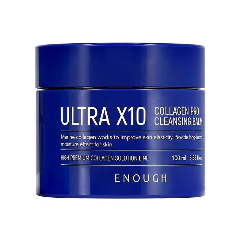 Очищающий гидрофильный бальзам с коллагеном Ultra x10 Cleansing Balm 100мл ENOUGH фото 1