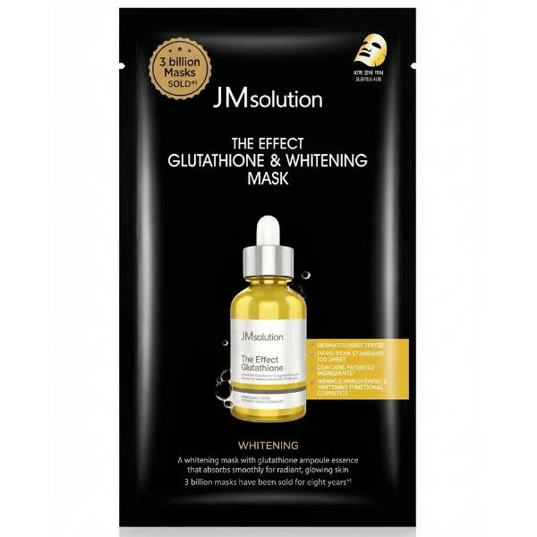 Осветляющая тканевая маска с глутатионом The Effect Glutathion & Whitening Mask 24мл JMSOLUTION фото 1