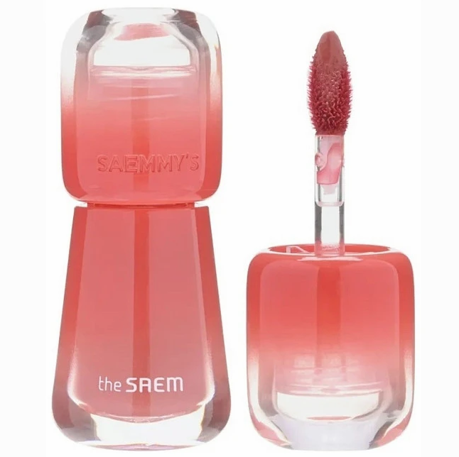 Лёгкий увлажняющий тинт-блеск для губ Saemmy's Ade Shot Tint 05 Rose Hibiscus 2,5г THE SAEM фото 1