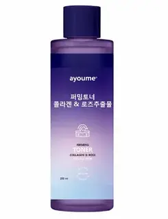 Тонер с экстрактом коллагена и розы Firming Toner Collagen & Rose 250мл AYOUME фото 1