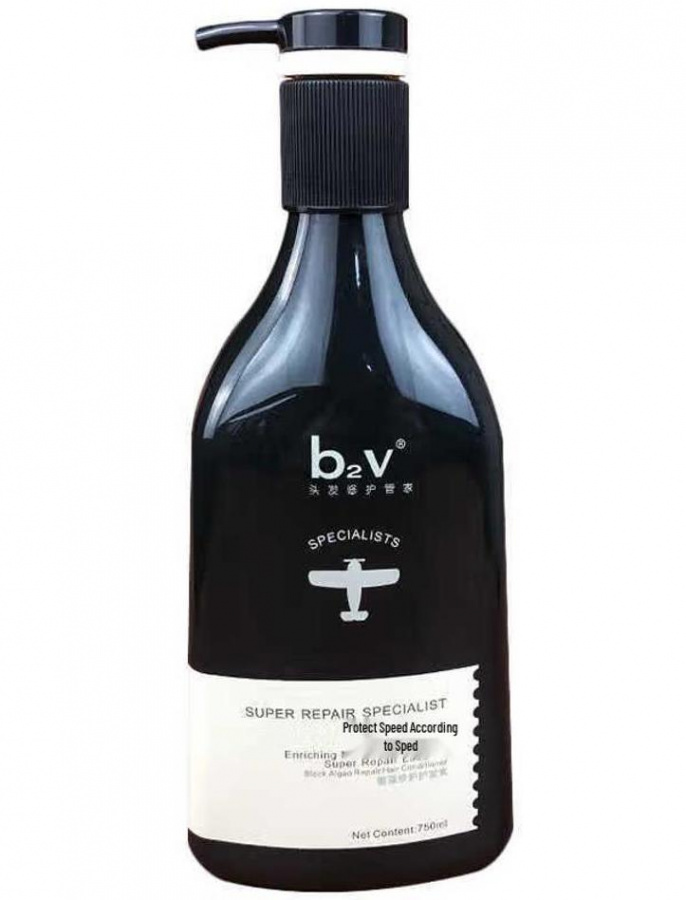 Восстанавливающий шампунь для волос с экстрактом чёрных водорослей Black Algae Shampoo 520мл B2V фото 1