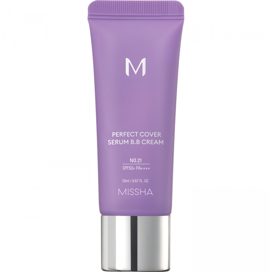 ВВ крем для лица 23 тон M Perfect Cover Serum BB Cream SPF50+ PA++++ 20мл MISSHA фото 1