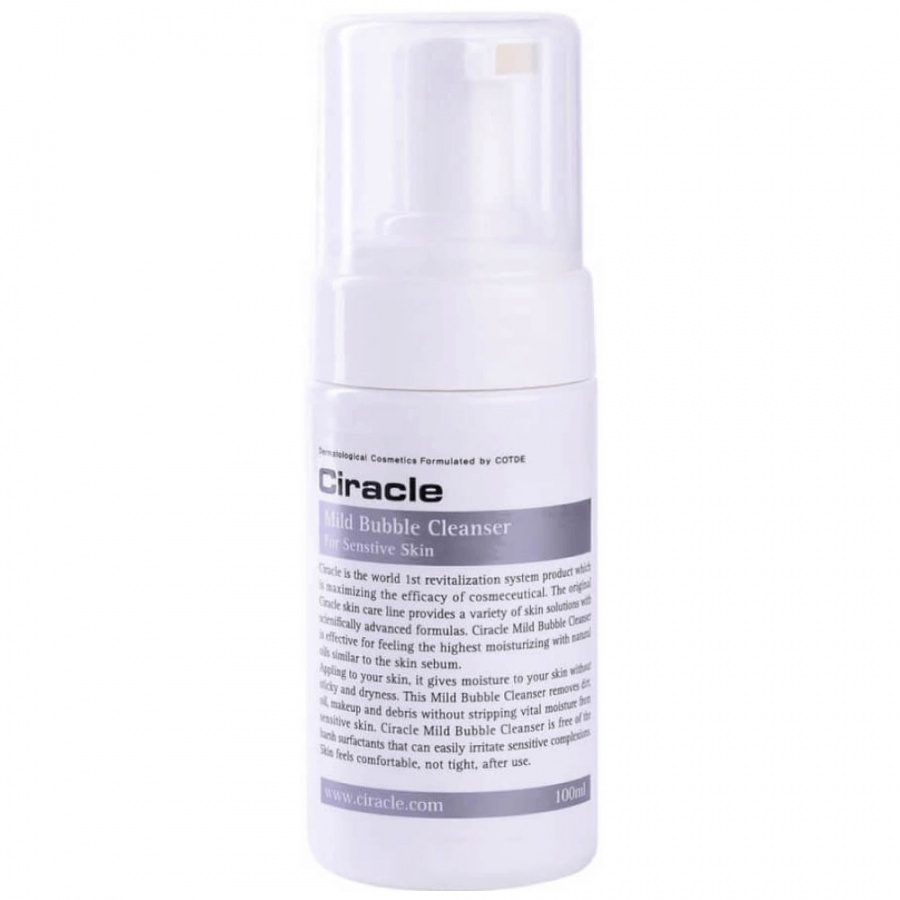 Пенка-мусс для чувствительной кожи Mild Bubble Cleanser 100мл CIRACLE фото 1