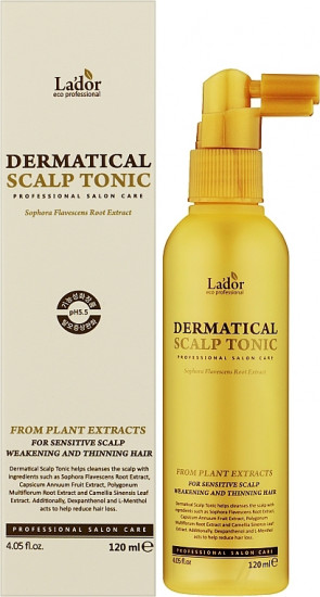 Тоник для кожи головы укрепляющий Dermatical Scalp Tonic 120 мл LADOR фото 1