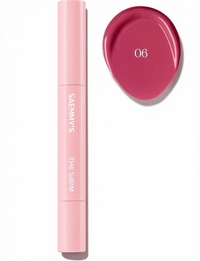 Бальзам оттеночный для губ 06 Saemmy's Syrup Shot Melting Balm 06 Berry Souffle 1,8г THE SAEM фото 2